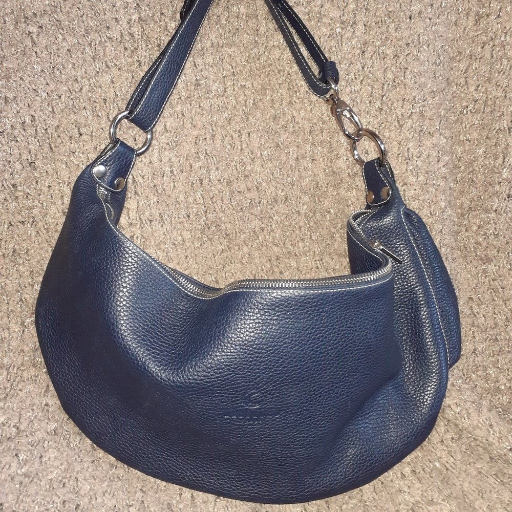 KESSLORD PARISS-Navy Blue Pebbled Leather